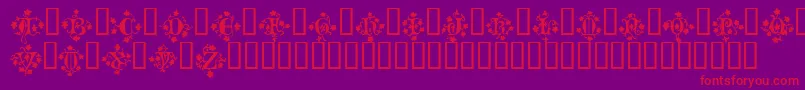 MandragoraTM Font – Red Fonts on Purple Background