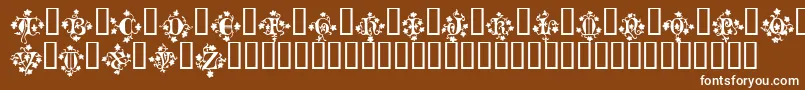MandragoraTM Font – White Fonts on Brown Background