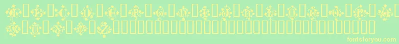MandragoraTM Font – Yellow Fonts on Green Background