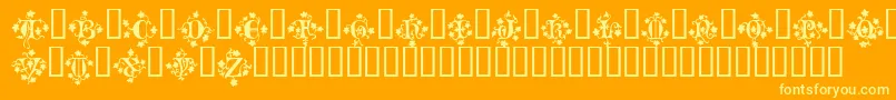 MandragoraTM Font – Yellow Fonts on Orange Background