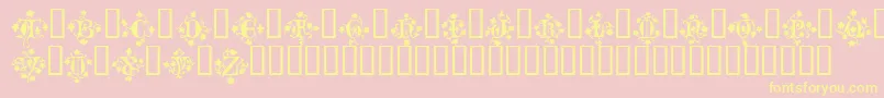 MandragoraTM Font – Yellow Fonts on Pink Background
