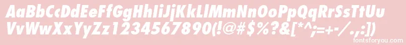 FujiyamaextraboldItalic Font – White Fonts on Pink Background