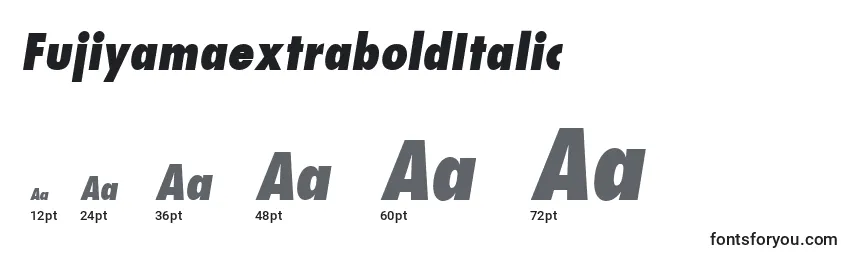 FujiyamaextraboldItalic Font Sizes