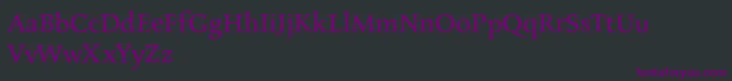 フォントCharpentierrenredNormal – 黒い背景に紫のフォント