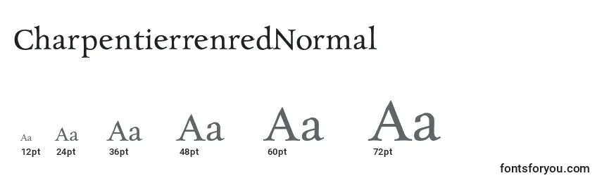 Размеры шрифта CharpentierrenredNormal (114300)