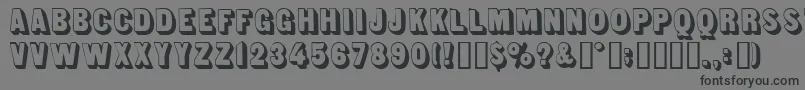 Lunch Font – Black Fonts on Gray Background