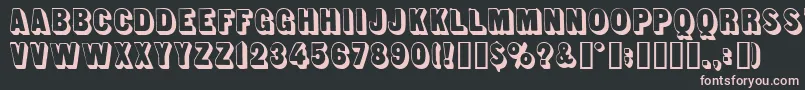 Lunch Font – Pink Fonts on Black Background