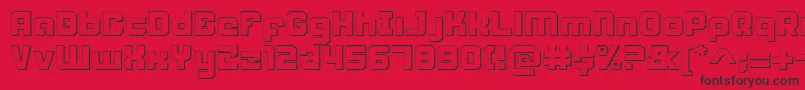 Weaponeers Font – Black Fonts on Red Background