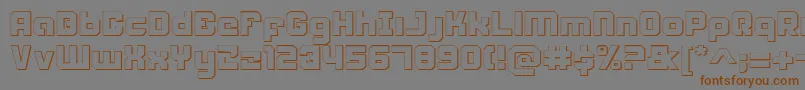 Weaponeers Font – Brown Fonts on Gray Background