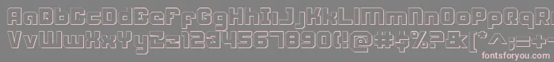 Weaponeers Font – Pink Fonts on Gray Background