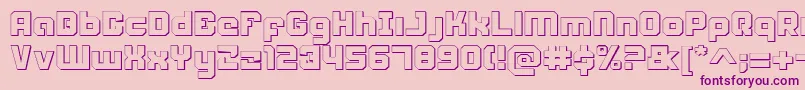 Weaponeers Font – Purple Fonts on Pink Background