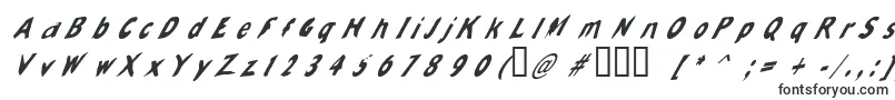 Шрифт Slantalic – мелкие шрифты
