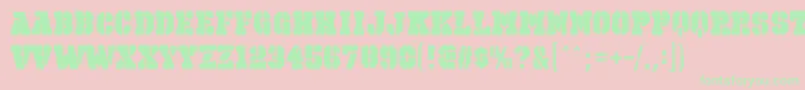 OctinspraypaintbblRegular Font – Green Fonts on Pink Background