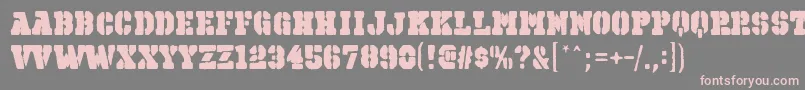 OctinspraypaintbblRegular Font – Pink Fonts on Gray Background