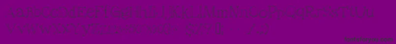フォントChristiana – 紫の背景に黒い文字