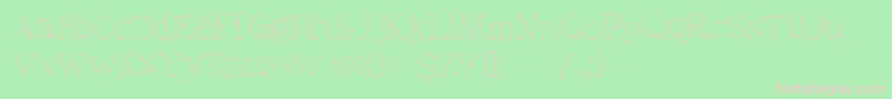 Christiana Font – Pink Fonts on Green Background