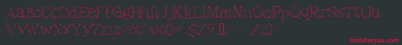 Christiana Font – Red Fonts on Black Background