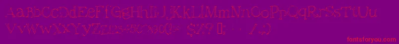 More about Christiana Font Christiana Font – Red Fonts on Purple Background