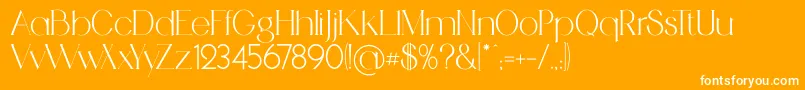 MedhurstRegular Font – White Fonts on Orange Background