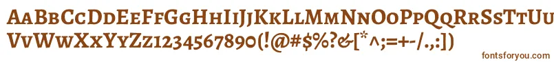 AlegreyascBold Font – Brown Fonts on White Background