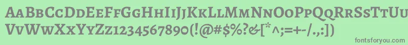 Police AlegreyascBold – polices grises sur fond vert