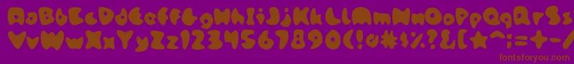 StoneskipMedium Font – Brown Fonts on Purple Background