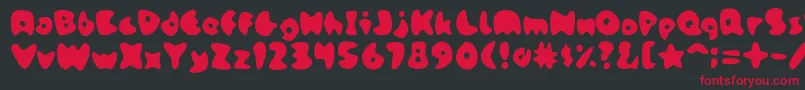 StoneskipMedium Font – Red Fonts on Black Background