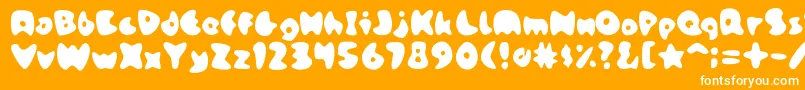 StoneskipMedium Font – White Fonts on Orange Background