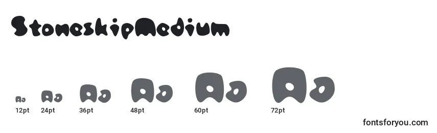 StoneskipMedium Font Sizes