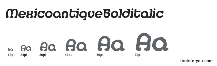 Размеры шрифта MexicoantiqueBolditalic