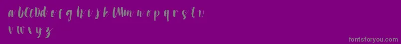 DontclickmeDemo Font – Gray Fonts on Purple Background