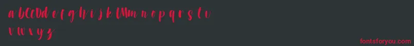 DontclickmeDemo Font – Red Fonts on Black Background
