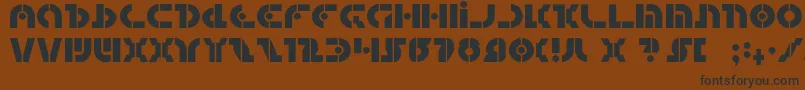 Quest2 Font – Black Fonts on Brown Background