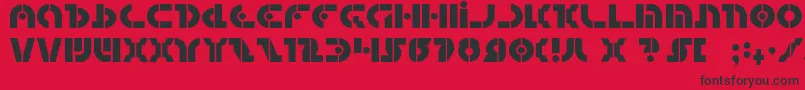 フォントQuest2 – 赤い背景に黒い文字