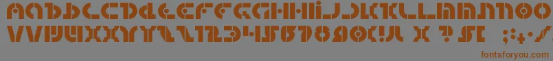 Quest2 Font – Brown Fonts on Gray Background