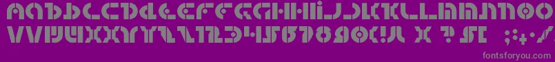 fuente Quest2 – Fuentes Grises Sobre Fondo Morado