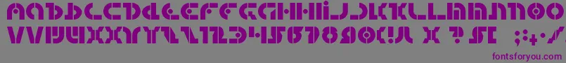 Quest2 Font – Purple Fonts on Gray Background