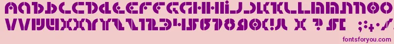 Quest2 Font – Purple Fonts on Pink Background