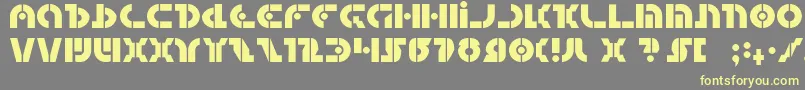 Quest2 Font – Yellow Fonts on Gray Background
