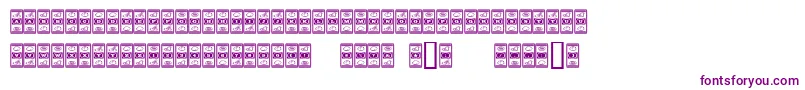 Luckyape-Schriftart – Violette Schriften auf weißem Hintergrund