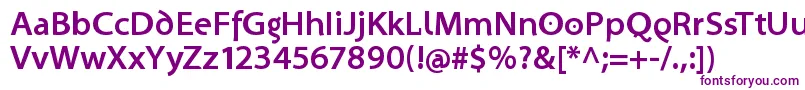 SantanaBold-fontti – violetit fontit valkoisella taustalla