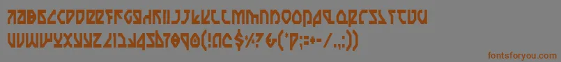 Nostroc Font – Brown Fonts on Gray Background