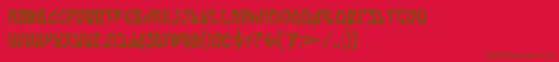 Шрифт Nostroc – коричневые шрифты на красном фоне