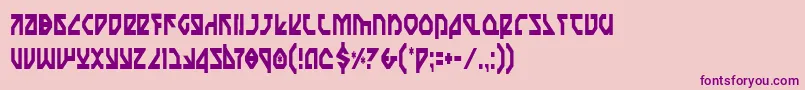 Nostroc Font – Purple Fonts on Pink Background
