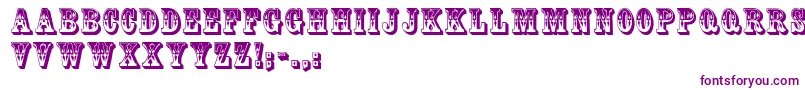 Mackinawdisplaycaps Font – Purple Fonts on White Background