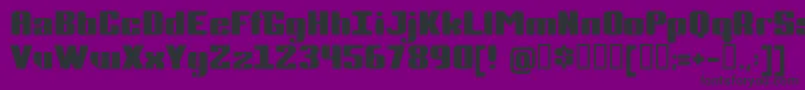 フォントCompletp – 紫の背景に黒い文字