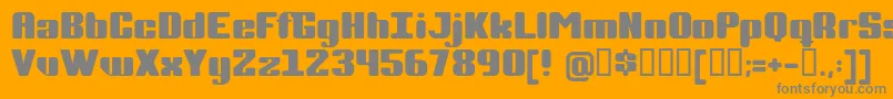 Completp Font – Gray Fonts on Orange Background