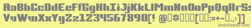 Completp Font – Gray Fonts on Yellow Background