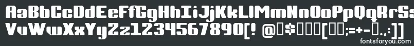 Completp-fontti – valkoiset fontit mustalla taustalla