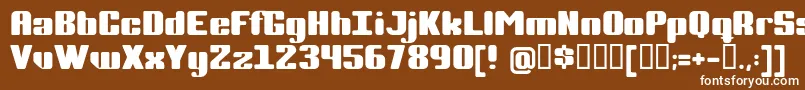 Completp Font – White Fonts on Brown Background